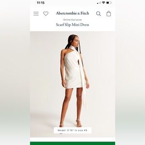 Abercrombie & fitch scarf slip dress